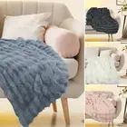 Throw Blanket Super Soft Faux Fur Throw Blanket Warm Cozy Fluffy Blanket ToZHg