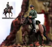 Diorama WW2 1/72 TANK 1:72 figure German officers with military horses Soldiers