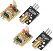 Acxico 2Sets Laser Sensor Module For Arduino AVR(KY-008 Transmitter...