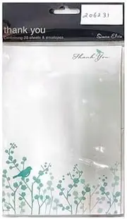 Simon Elvin Thank You Invitations (Pack of 20) (UK Size: One Size) (White/Green)