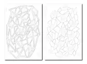 2pk ADHESIVE Camouflage Airbrush Paint Duracoat Gun RC Mask Stencils GEOMETRIC
