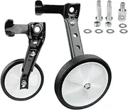 QSTDGVPW 1 Pair Kids Bicycle Training Wheels Support System for Young Riders, Black