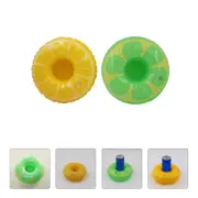 12 Pcs Lemon Floating Coasters Inflatables Cup Holder Novelty