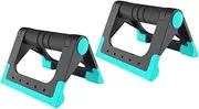 NAMOARLY 1pair Push-up Rack Indoor Exercise Bar for Home Fitness Non-slip Handle Stable Base for Men and Women Workouts Blue Exercise Equipment