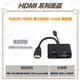 <台灣現貨 快速出貨>1080P HDMI 轉 HDMI+VGA 轉換器