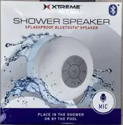 Xtreme Sound IPX4 Bluetooth Shower Pool Speaker w/ Mic Splash Proof Rechargeable