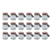 18PK Glass & Co Olivia Glass Preserve Jar Container Home Decor Rose Gold 250ml