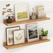 Fun Memories - Picture Ledge Shelf, Floating Shelves Set of 2 - 24 Inches Long