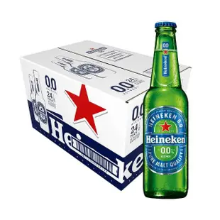 VIP限定【Heineken 海尼根】海尼根0.0零酒精-玻璃裝330mlx24入/箱