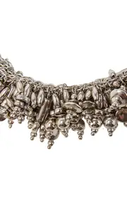 [Dries Van Noten] Beaded Silver-Tone Wrap Necklace