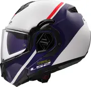 LS2 FF906 Advant Swipe, modular helmet , color: White/Blue/Red , size: XS