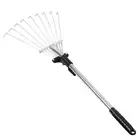 Adjustable Leaf Rake Yard Rake Thatch Rake Garden Rake Folding Leaf Rake