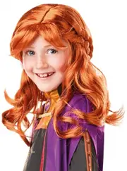 Frozen 2 Auburn Red Girls Anna Costume Wig