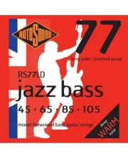 Rotosound RS77LD Jazz Bass 77 Long Scale Standard Flatwound Strings 45-105 Steel