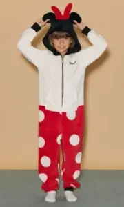 Girl's Forever 21 Disney Minnie Mouse Pajama Jumpsuit (Kids) Size 9/10