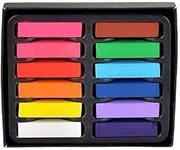 Temporary Hair Chalk Colour Pastel Hair Dye - Non Toxic in 24 Pc by