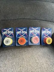 4 Vintage 1980s Pro Spin Yoyo Stinger 4 Color Combos Duncan Sales & Prom New