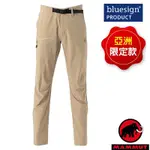 長毛象 男新款 AEGILITY SLIM PANTS AF 機能彈性透氣快乾健行褲(附腰帶).登山褲_野生棕