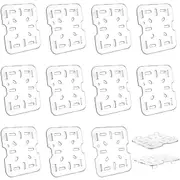 12 PCS Drain Shelf for 1/6 Size Food Pan Clear Grate Acrylic Food Drain Trays Plast