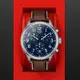 TISSOT天梭 官方授權 韻馳系列 XL計時碼錶石英腕錶-棕x藍 母親節 禮物 45mm/T1166171604200