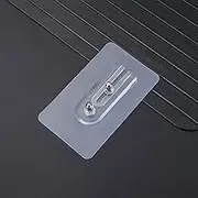 AUSAULAC Adjustable Upgraded Sturdy Adhesive Strips - Heavy Duty Traceless Wall Hooks Stickers with Double Pegs for Pictures, Shelves & Racks (StickerPlus+)