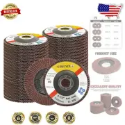 Efficient 4.5" Flap Discs for Angle Grinders - 40 PCS Aluminum Oxide Assortment