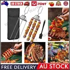 3 Way Stainless Steel Barbecue Skewers Kebab Sticks Grill Skewers BBQ Skewers AU