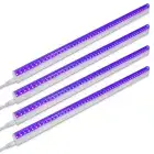 4 UV LED BlackLight bar 9w 2ft T5 Bulb Black Light Fixture Party Poster DJ Stage