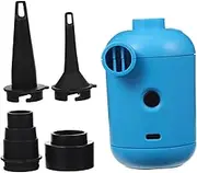 Luxshiny Mini Electric Air Pump for Inflatables 3 Size Nozzles Basketball Football Pool Inflator Pump