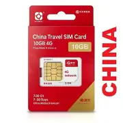 China Travel SIM Card 10GB 4G Data 7-30 Days | China Mobile & Unicom