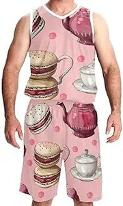 [KQNZT] Basketball Jersey, Personalized Jersey, Mens Basketball Jerseys, Pink Teapot Tea Cup Macaron