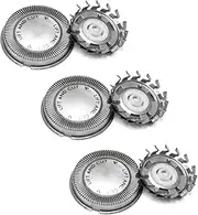 3 Pcs HQ2 Shaver Replacement Heads for Norelco Rota Action 1917 & HQ2, for Norelco 3 Head Models 650TX 550TL and 2 Head Models Rota Action