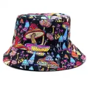 Bucket Hat - Mushroom, Novelty Hat, Reversible, Hippie Bucket Hat, Fisherman Hat