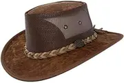 [Barmah] Squashy Cooler Kangaroo Leather Hay (XXL, Hickorystone)
