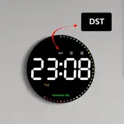 Adjustable Brightness LED Digital Wall Clock 10 Inches for Comfort Viewing