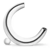 Nambe Solarium Crescent Moon Vase