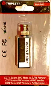 GEM ELECTRONICS BLN-RJ45 PASSIVE VIDEO BALUN - BNC / RJ45 CONNECTORS