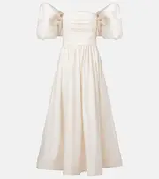 [Leo Lin] Leo Lin Matilda cotton cocktail dress UK 14 white