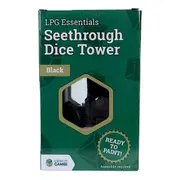 LPG Seethrough Dice Tower - Black