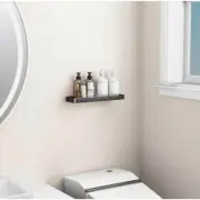 New Danpoo 16-Inch Tempered Glass with Matte Black Wall Shelf