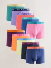 Bright Orange/Green /Yellow Contrast 10 pack A-Front Boxers (AA7713) | $87