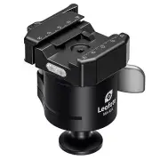 Leofoto MA-40X Outdoors Lever-Release Rapid Lock Ball Head w/ Hybrid Clamp, Arca