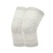 1 Pair Self-Heating Knee Pads - Light Grey