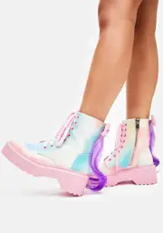 [Dolls Kill x My Little Pony] Glimmer Of Stardust Combat Boots