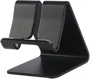Angoily Metal Smartphone Stand Kickstand Stands Cell Phone Holder Film Charger Compatible Monitor Air Aluminum Overhead Pro Portable Tripod Holders Versatile Foldable Black