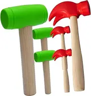 ERINGOGO 6pcs Mallet for Creative Hammer Playset Engaging Pretend Play to Enhance Grabbing Skills and Coordination Lightweight and Easy to Use