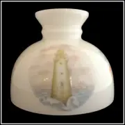 ALADDIN LAMP BRAND STUDENT SHADE M544 LIGHTHOUSES with 4 DIFFERENT SCENES - NEW