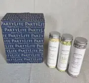 Partylite SmartBlends Electric Petite Warmer Silver Plug In W/ 3 fragrance lot