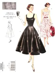 Vogue V2902 Original 1952 Design Re-issue Retro Rockabilly Frock 12 14 16