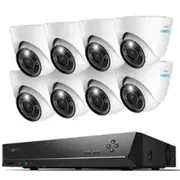 Reolink RLK16-1200D8-A 12MP/4K+ 16 Channel NVR Surveillance System with 4TB HDD Includes 8x D1200 Turret Cameras [RLK16-1200D8-A]